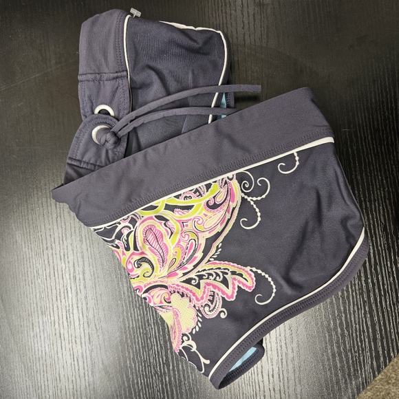 ATHLETA - Gray Boyshort Swim Bikini Bottom Sz. Lg. - Picture 2 of 5